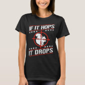 Cute Squirrel Rodent  If It Hops It Drops Tシャツ (正面)