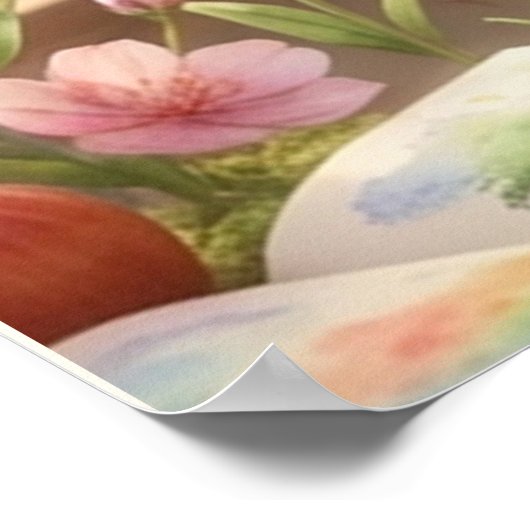 Cute Squirrel Teacher Appreciation Poster ポスター (角)