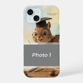 Cute Squirrel Teacher Retirement iPhone 15 Year 15ケース