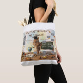 Cute Squirrel Teacher Retirement Shoulder Tote 202 トートバッグ (クローズアップ)