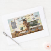 Cute Squirrel Teacher Retirement Sticker Sheet 202 長方形シール (封筒)