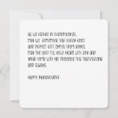 Cute squirrel thanksgiving card  カード (裏面)