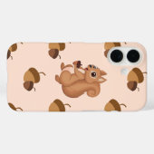 Cute Squirrel with Acorn iPhone case Case-Mate iPhoneケース (裏面 (横))
