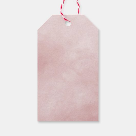 Cute Squirrel with Heart Valentine's Day ギフトタグ (裏面)