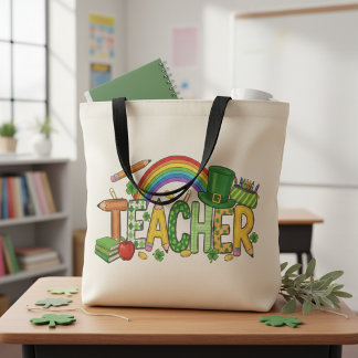 Cute St. Patrick’s Day Gift Lucky to Teach Teacher トートバッグ