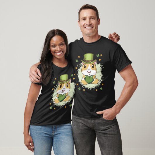 Cute St Patrick s Day Guinea Pig Tシャツ (ユニセックス)