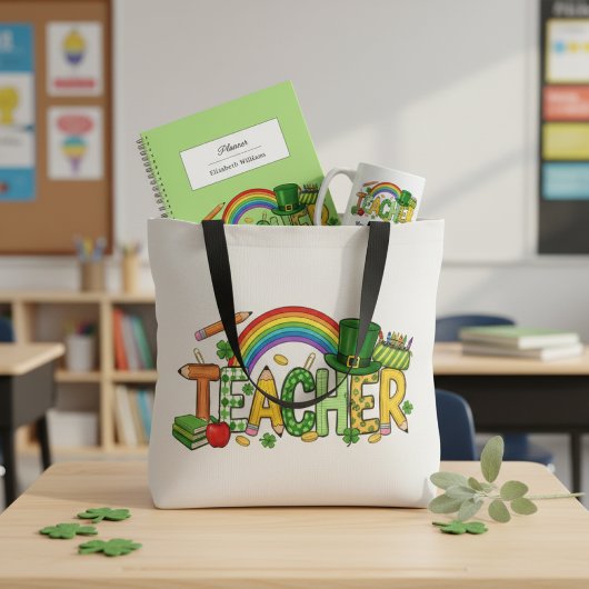 Cute St. Patrick’s Day Lucky to Teach Teacher Gift コーヒーマグカップ