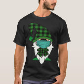 Cute St Patricks Day  Gnome Face Mask Quarantine Tシャツ (正面)