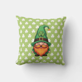 Cute St. Patrick's Day Lucky Leprechaun Gnome  クッション
