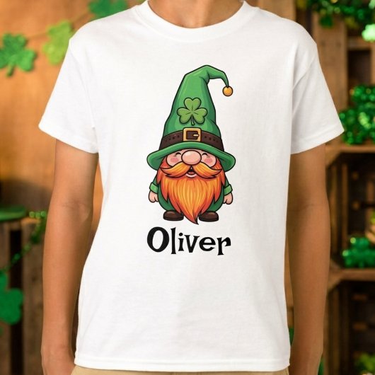 Cute St. Patrick's Day Lucky Leprechaun Gnome  Tシャツ