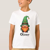 Cute St. Patrick's Day Lucky Leprechaun Gnome  Tシャツ (正面)