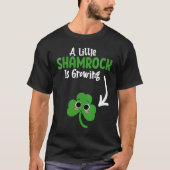Cute  St Patricks Day Pregnancy Announcemen Tシャツ (正面)
