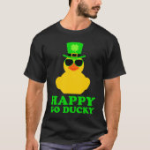 Cute St Patrick's Day Rubber Duck Sunglasses Hat F Tシャツ (正面)