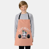 Cute Stacked Kawaii Cats – “Wow!! Hi” エプロン (着用した状態)