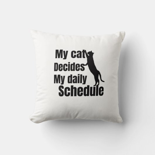 Cute Standing cat design クッション (正面)