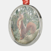 Cute Standing Squirrel Metal Ornament メタルオーナメント (左)