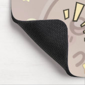 Cute Starry Bunny Pattern Gaming Mousepad  マウスパッド (コーナー)