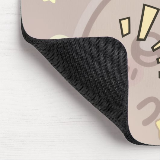 Cute Starry Bunny Pattern Gaming Mousepad マウスパッド (コーナー)