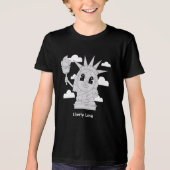 Cute Statue of Liberty トライブレンドＴシャツ (正面)
