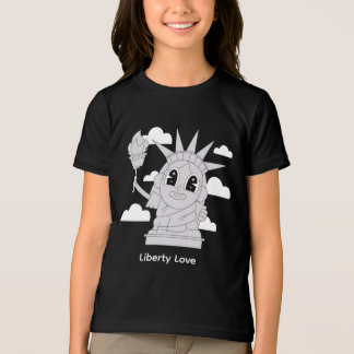 Cute Statue of Liberty トライブレンドＴシャツ