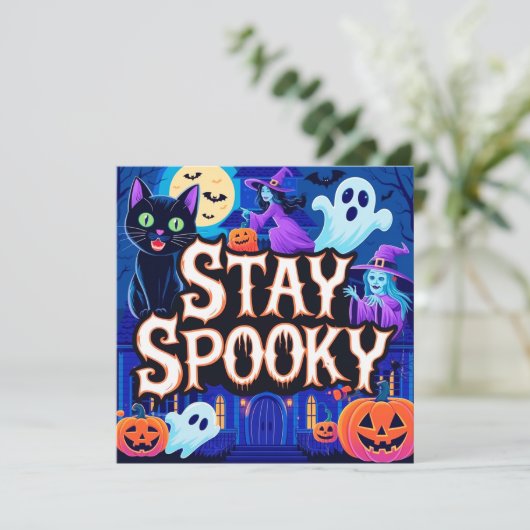 Cute stay spooky halloween 招待状 (スタンド正面)