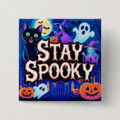 Cute stay spooky halloween 缶バッジ (正面)