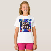 Cute stay spooky halloween tシャツ (正面フル)