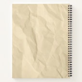 Cute Stick Figure Doodle Paper Custom Name Phrase ノートブック (裏面)