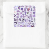 Cute Stickers スクエアシール (バッグ)