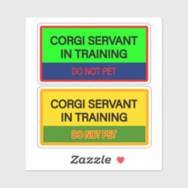 Cute  stickers for Corgi servant シール
