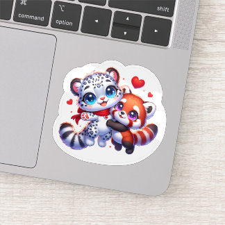 Cute Stickers Red Panda Snow Leopard Kawai Sticker シール