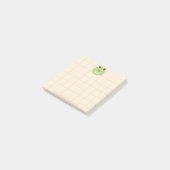Cute Sticky notes with a frog with an apple ポストイット (アングル)