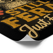 Cute Still Feral Just Forgiven Funny Christian Rac ポスター (角)