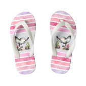 Cute Stingray Underwater Kids’ Beach Design キッズビーチサンダル (フットベッド)