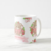 Cute Strawberry Bear Birthday Mug コーヒーマグカップ (正面右)