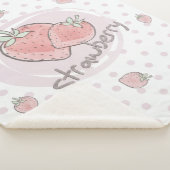 Cute Strawberry  Blanket シェルパブランケット (3/4)