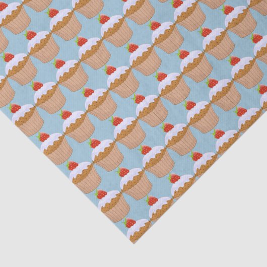 Cute Strawberry Bun Pattern 薄葉紙 (詳細)