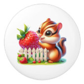 Cute strawberry chipmunk kitchen セラミックノブ (正面)