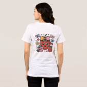 Cute Strawberry Fruit トライブレンドＴシャツ (裏面全面)