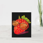 Cute Strawberry Fruit Lover Aesthetic Summer Gift  カード (正面)