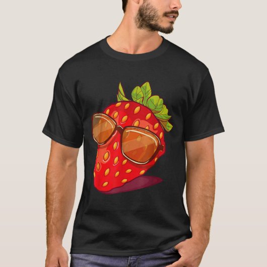 Cute Strawberry Fruit Lover Aesthetic Summer Gift  Tシャツ (正面)