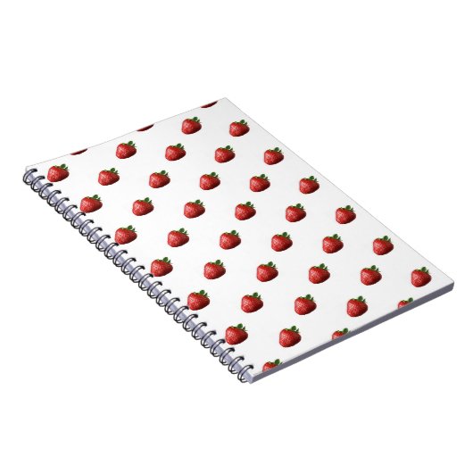 Cute Strawberry Fruit Spiral Notebook  ノートブック (右側)