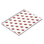 Cute Strawberry Fruit Spiral Notebook ノートブック (左側)