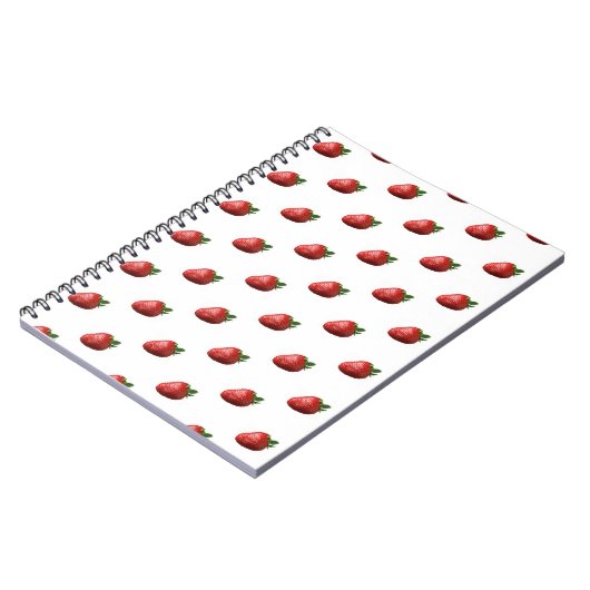 Cute Strawberry Fruit Spiral Notebook  ノートブック (左側)