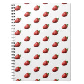Cute Strawberry Fruit Spiral Notebook  ノートブック (正面)