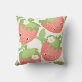 Cute Strawberry Garden  クッション (裏面)