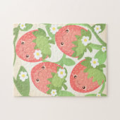 Cute Strawberry Garden  ジグソーパズル (横)