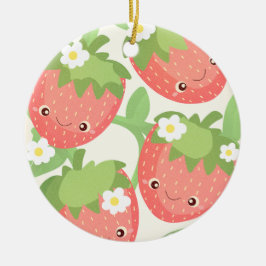 Cute Strawberry Garden  セラミックオーナメント