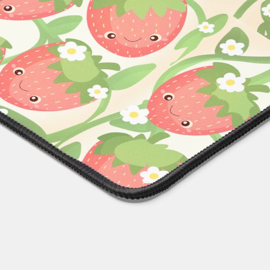 Cute Strawberry Garden  デスクマット (コーナー)