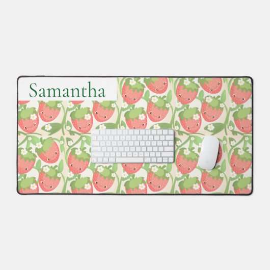 Cute Strawberry Garden  デスクマット (キーボード&マウス)